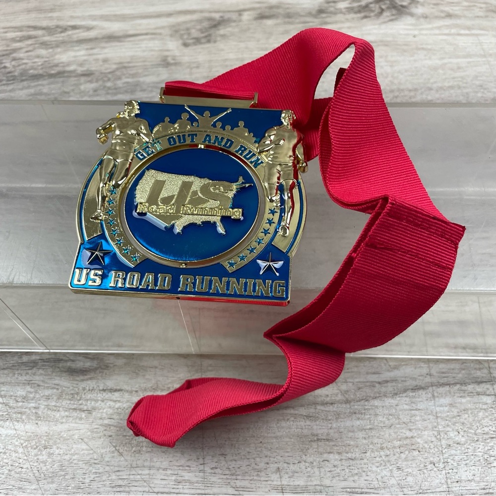 U.S. Road Running Finisher Medal June 2014 Get Out And Run